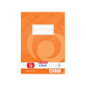 5 Herlitz Notenhefte / A5 / 8 Blatt / Lineatur 14