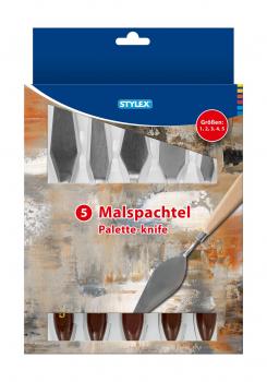 5 Malspachtel / Set mit Größe 1-5