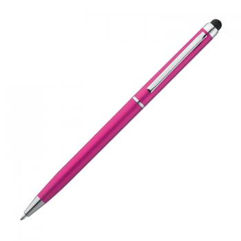 5 Touchpen Kugelschreiber / Farbe: je 1x pink, orange, lila, hellblau, apfelgrün