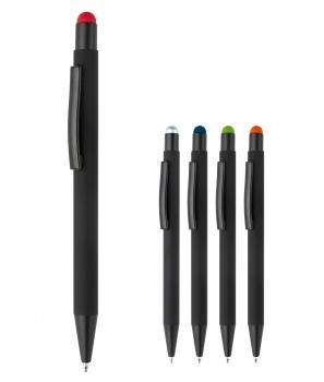 5x Touchpen Kugelschreiber / aus Metall / mit 5 verschiedenen Stylusfarben