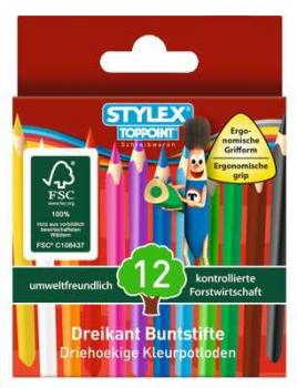 60 (5x 12Stk) Mini Dreikant Buntstifte Malstift Farbstift