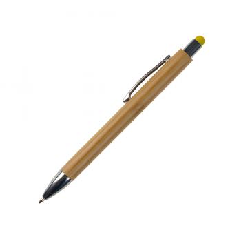 6x Touchpen Holz-Kugelschreiber / 6 verschiedene Stylusfarben