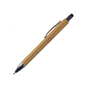 6x Touchpen Holz-Kugelschreiber / 6 verschiedene Stylusfarben