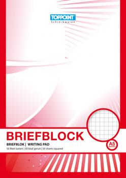 Briefblock kariert DIN A5 Schreibblock