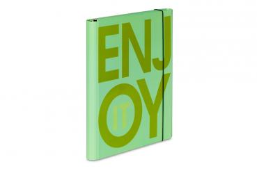 Dokumentenmappe "ENJOY IT" / Heftbox / A4 / Farbe: mint