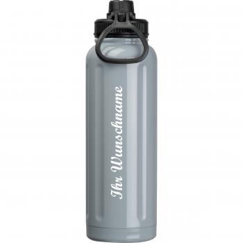 Doppelwandige Trinkflasche mit Namensgravur - 1200ml