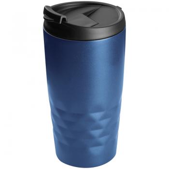 Doppelwandiger Trinkbecher / aus Edelstahl / Füllmenge 0,3l / Farbe: blau