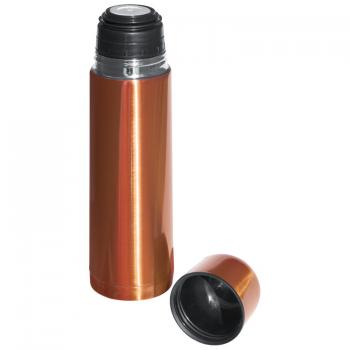 Edelstahl Isolierkanne / Thermosflasche / Thermoskanne / Farbe: orange