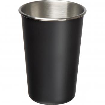 Edelstahlbecher mit Namensgravur - Trinkbecher - 480ml - Farbe: schwarz