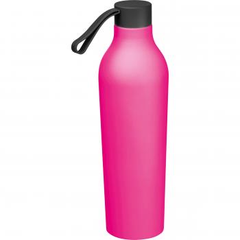 Gummierte Trinkflasche / 750ml / Farbe: pink