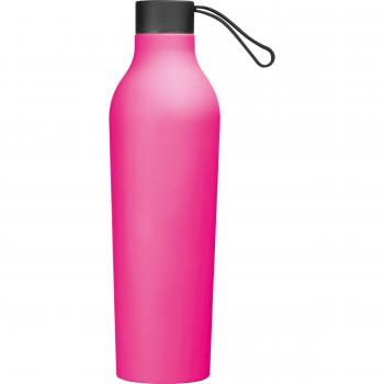 Gummierte Trinkflasche / 750ml / Farbe: pink