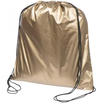 Gymbag / Sportbeutel / Turnbeutel aus Polyester / Farbe: metallic gold