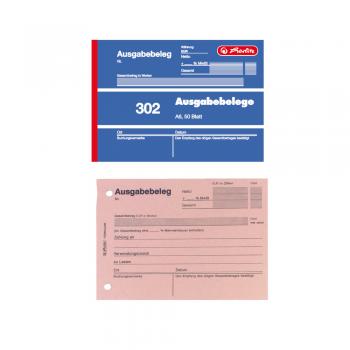 Herlitz Ausgabebeleg 302 / A6 quer / 50 Blatt