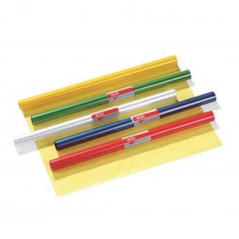 Herlitz Bucheinbandfolie / Buchfolie / 5m x 40cm / Farbe: transparent gelb