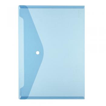 Herlitz Dokumententasche / Dokumentenmappe / DIN A4 / transparent blau