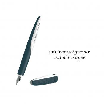 Herlitz Füllhalter "my.pen" mit Gravur / Füller / "Dark Shale"