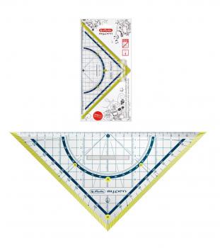 Herlitz Geometriedreieck "my.pen" / 25cm / mit Griff / Farbe: grün