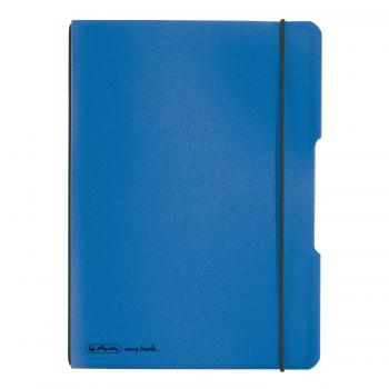 Herlitz Notizheft / DIN A5 / flexibel / 40 Blatt / kariert / Farbe: blau