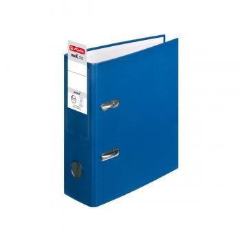 Herlitz Ordner + 50 Prospekthüllen / DIN A5 / 80mm breit / Farbe: blau