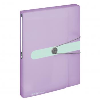 Herlitz Sammelbox / Heftbox / DIN A4 / Farbe: transparent flieder