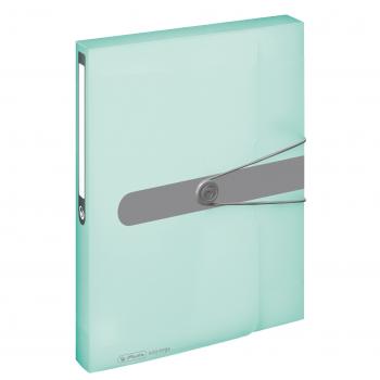 Herlitz Sammelbox / Heftbox / DIN A4 / Farbe: transparent minze