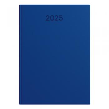 Idena Buchkalender 2025 mit Gravur / Chefkalender / A5 / Farbe: blau