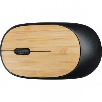 Kabellose Maus / Mouse / 2.4 GHz / Farbe: schwarz-beige