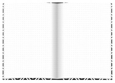 Kladde / Notizbuch / A5 / 96 Blatt / dotted / 70g/m² / "black & white Rhombus"