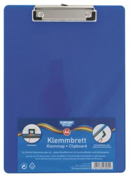 Klemmbrett DIN A4 transparent blau