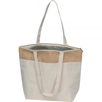 Kühltasche aus Baumwolle und Jute