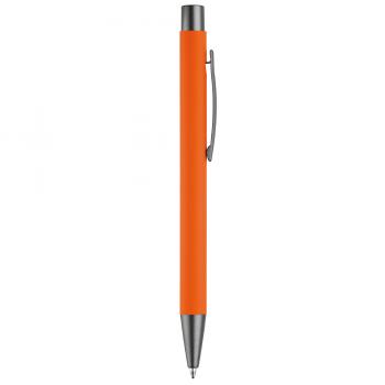 Kugelschreiber / aus Metall / mit Soft-Touch / Farbe: orange