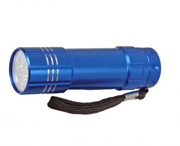 LED Taschenlampe / aus Metall / Farbe: blau