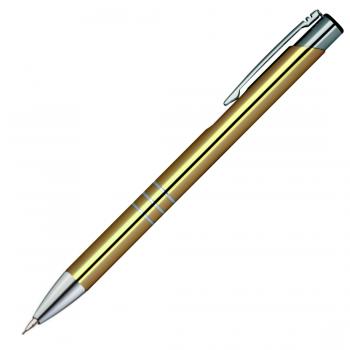 Metall Schreibset / Touchpen Kugelschreiber + Druckbleistift / Farbe: gold