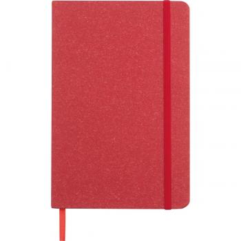 Notizbuch / DIN A5 / mit Kartonumschlag und gepunkteten Seiten / Farbe: rot