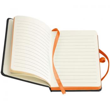 Notizbuch / DIN A6 / 160 S. / liniert / PU Hardcover / Farbe: orange