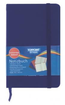 Notizbuch 192 Seiten kariert 9,0 x 14,0cm Kladde ca. DIN A6 blau