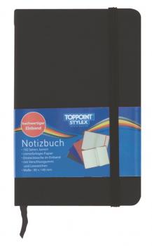 Notizbuch 192 Seiten kariert 9,0x14,0cm Kladde ca. DIN A6 schwarz