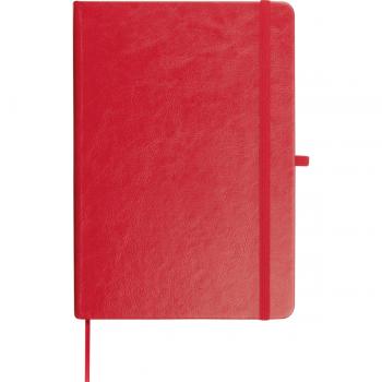 Notizbuch mit Kugelschreiber / PU Cover / DIN A5 / 192 Seiten / Farbe: rot