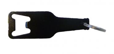 Schlüsselanhänger / mit Flaschenöffner / Farbe: schwarz