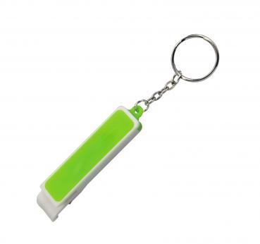 Schlüsselanhänger / mit Flaschenöffner und Smartphonehalter / Farbe: grün