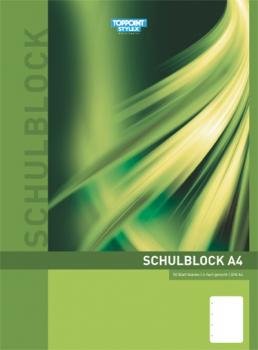 Schulblock blanko DIN A4 Schreibblock