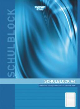 Schulblock liniert DIN A4 Schreibblock