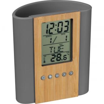 Stifteköcher mit Uhr, Thermometer, Kalender, Wecker, Timer