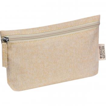 Tasche aus Baumwolle / Kosmetiketui / Faulenzer / Farbe: beige