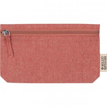 Tasche aus Baumwolle / Kosmetiketui / Faulenzer / Farbe: rot