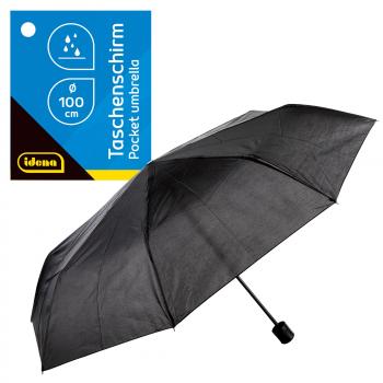 Taschenregenschirm / Ø100cm / Farbe: schwarz