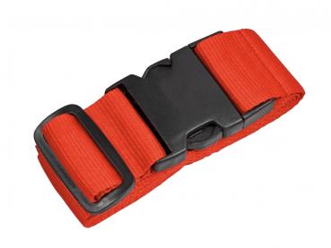 Verstellbares Kofferband / Koffergurt / aus Nylon / Farbe: rot