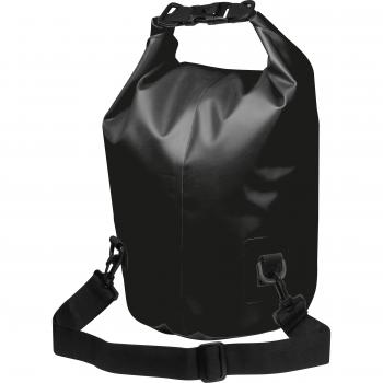 Wasserdichte Kuriertasche mit reflektierendem Streifen / Farbe: schwarz