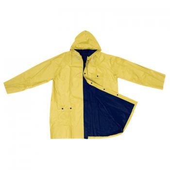 Wendbare Regenjacke / in XL / Farbe: blau-gelb