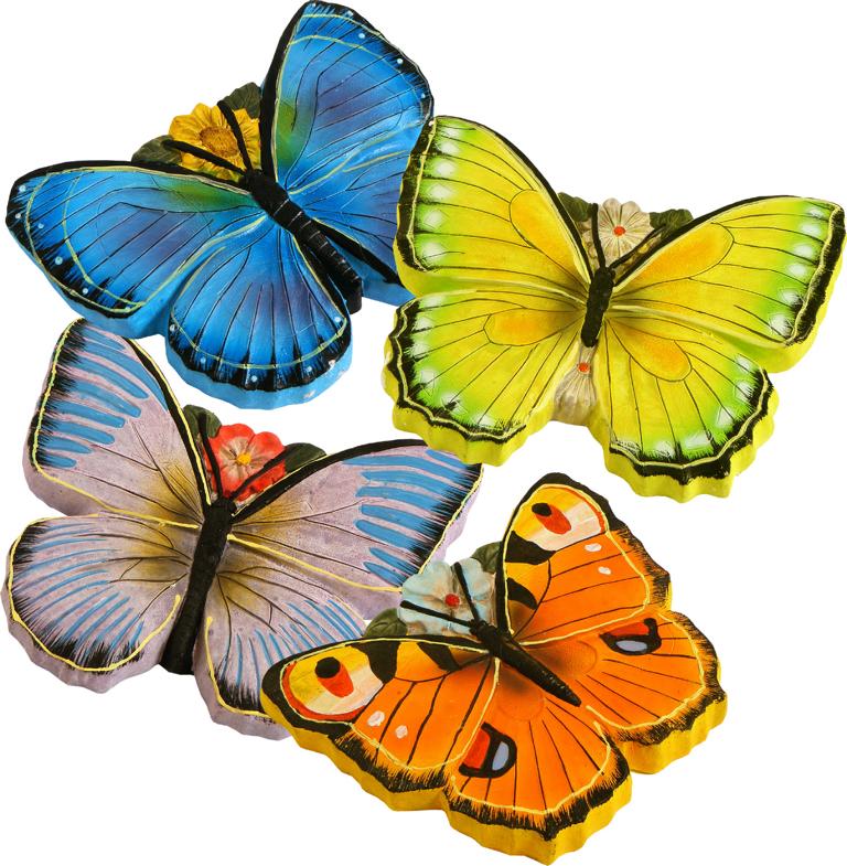 - Größe: Schmetterlinge 4 / 22cm ca. livepac-office Deko verschiedene